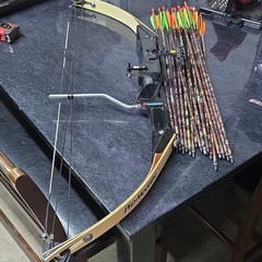 Hoyt Easton Pro Medalist Target Recurve Bow RH 55 lb 31in Aluminum Black/Tan