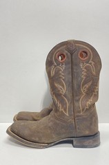 Dan Post Albuquerque Distressed Brown Leather Western Cowboy Boots Size 9