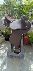 Beautiful HB Collection half Breed Synthetic saddle size 15″.