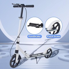 Kick Scooter for Ages 6+ Kids, Teens & Adults Foldable, NonSlip PU Wheels, 4…