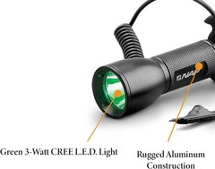 NAP Apache Predator Green LED Stabilizer Light – 100 Yards, Remote Activated