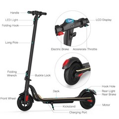 Megawheels Used Adult Electric Scooter Commuter Folding E-Scooter 5.2AH Battery