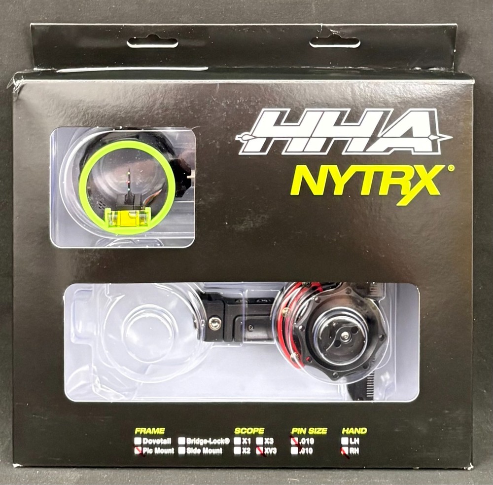 HHA NYTRX XV3 .019 Picatinny Mount Right Hand Archery Sight – Return Item