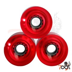 Cal 7 Skateboard Cruiser Clear RedColor 70mm 83a Wheel With Bearing