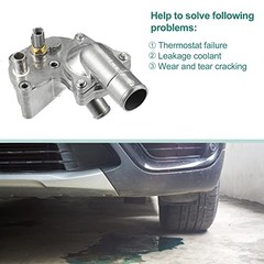 Upgraded Aluminum Alloy Thermostat Housing Assembly with Sensor for Ford for
