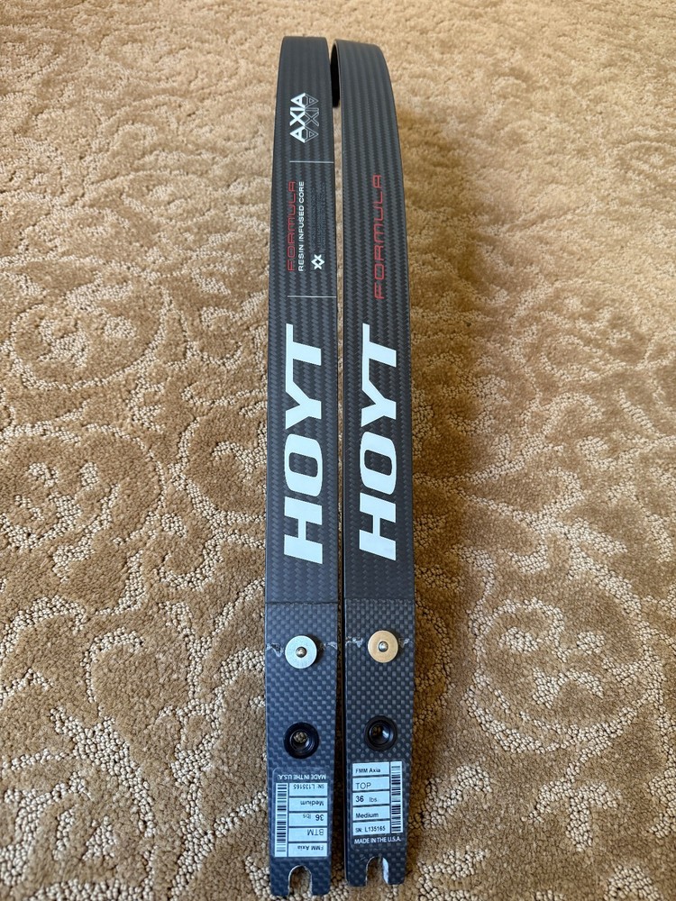 Hoyt Formula Axia Recurve Bow Limbs 36lbs Medium Resin Infused Core