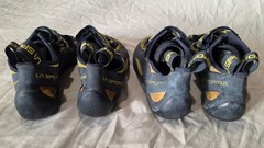 2 Pair of La Sportiva Miura VS Climbing Shoes (Freshly Resoled) USM 7-1/2, EU 40