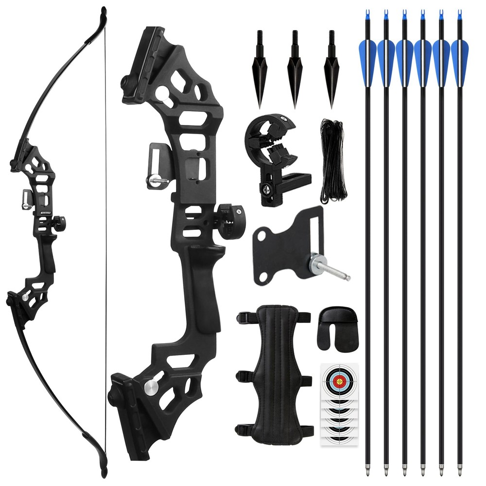 SERfawnCH Recurve Bow and Arrow Set for Adults, 30-40LBS Right-Handed Target …