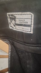 Mage Leather San Francisco Black Leather Half Chaps/Gaiters Zip Closure