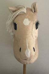 Lemieux Hobby Horse “Popcorn” With Black Show Bridle, Slightly Used