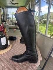 DeNiroBootCo Salento/2 Women’s Tall Riding Boots Black Leather US 38