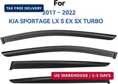 Window Visors Rain Guards for 2017 2018 2019 2020 2021 2022 Kia Sportage, Out-Ch