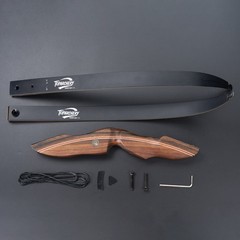 Right Hand Wooden Riser 60″ Takedown Recurve Bow 25-60lbs Archery Hunting Target
