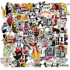 50PCS Rock Hip Hop Graffiti Stickers Waterproof Decals for Laptop Guitar