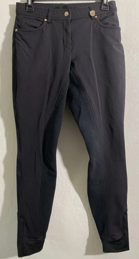 Lauria Garrelli Jump & Dressage Equestrian Riding Pants US 26 Black Full Seat