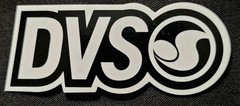 DVS SKATEBOARD STICKER «BLACK & WHITE» 3 1/8 X 1 1/4 VINTAGE GLOSSY
