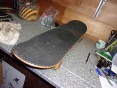 H55 Vintage large skateboard about 31 inches Thunder Team spitfire Rohd marvel