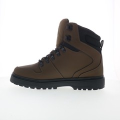 DC Peary TR ADYB700045-DCC Mens Brown Leather Skate Inspired Sneakers Shoes