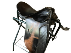 Black 17 in Used Stubben Scandica DL Dressage Saddle set & Bundle