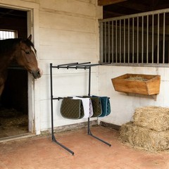 50lbs Saddle Pad Rack 8-Arm Saddle Pad Rack Horse Blanket Holder 45in Height