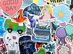 2000 Random Bulk Stickers Lot Fun Car Bottle Pack Bike Laptop Skin Decals