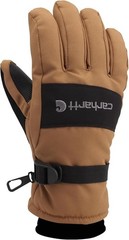 Carhartt Men’s Waterproof Insulated Knit Cuff Glove, Brown Large, Brown/Black