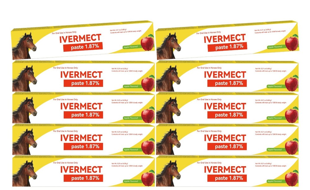 10 Pack— New Paste Wormer Horse Dewormer Apple Flavor US Free Shipping