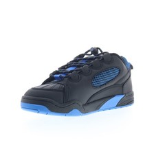 ES Muska 5102000063568 Mens Black Leather Skate Inspired Sneakers Shoes