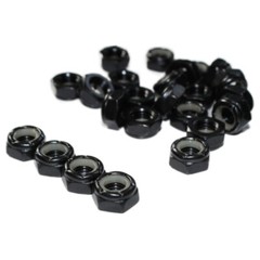 4pcs 5/16-24 Axle Screw Nuts for Skateboard Longboard Trucks with Rubber Gasket