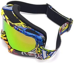 Motocross Motorcycle Goggles Bike Off Road Racing White-yellow-blue Multicolor