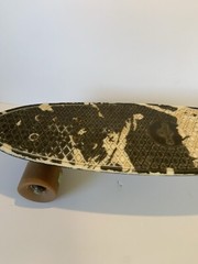 Vintage Skateboard Animiles Black White Animal Print Design