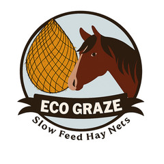 Eco Graze Slow Feed Hay Net – Durable Knotless Nylon Horse Feeder (Black)