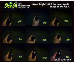 Glow-On ORIGINAL Glow Paint For Gun Sights, Fishing Lures, 4.6 ml Vial, Bright