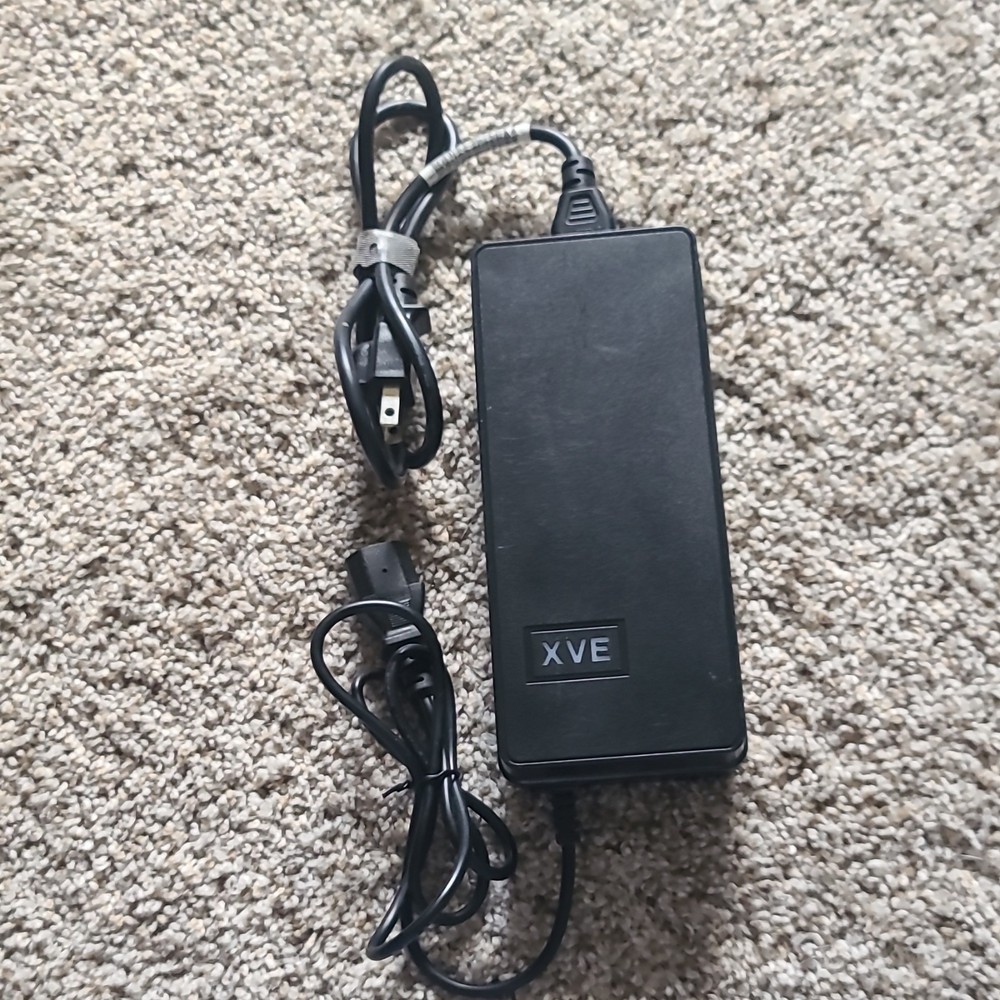 AlveyTech XVE248-S760300 Fast Charging Power Adapter for Electric Scooter, Black