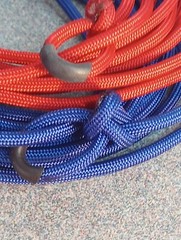 FIERY RED Micro Brahma Bull ROPING DUMMY – Pro Paracord Training Set
