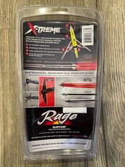 Rage Xtreme Extreme compound bow Broadheads 100 Grain 2.3″ HUGE CUT!!!