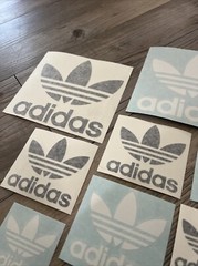 10 Adidas Shoe Skateboarding Stickers Die Cut Skateboarding Vinyl Decals White