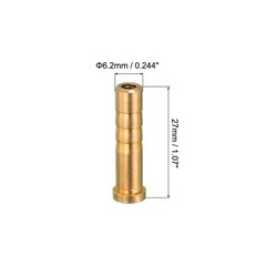 12Pack 50 Grain Archery Arrow Brass Insert for 244 6.2mm Carbon Arrows
