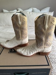 Tecovas Garrett Pearl Ostrich US 8.5 D