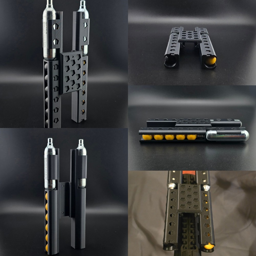 .68 Caliber Kinetic (2) 12g Co2 STORAGE Byrna Umarex Crosman HDX68 🔥Picatinny🔥