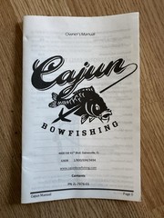 Cajun Sucker Punch Pro Bowfishing Bow RH 20-50lb 31in Red/Black Aluminum
