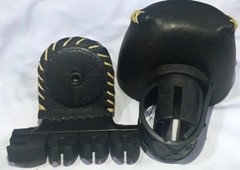 Traditional Black Leather 4 Arrow Bow Quiver