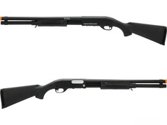S&T M870 Type Full Metal Airsoft Training Shotgun(Standard/Black/Polymer Stock)