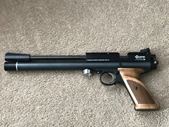 CUSTOM MADE WALNUT GRIPS FIT CROSMAN 1377 2240 2250 2300 2400 1700 1701p CO2 PCP