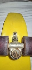 Roller Derby Skateboard 77K Deck Factory Wheels & Trucks Yellow 23 In.