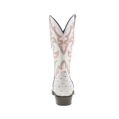 Dingo Outlaw DI-115 Mens White Leather Pull On Cowboy Western Boots 9