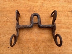 Vintage Handmade Western HIGH PORT w Roller Small Horse / PONY Bit ~ 4.5″