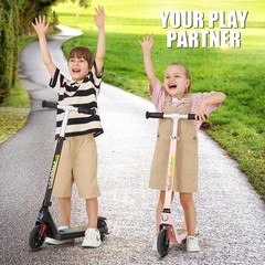 120W Kids Electric Scooter for age 8-12 Adjustable Speed &Height