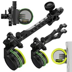 5Pin Archery Sight Compound Bow 4X 6X 8X Lens.019″ Micro Adjustable Hunt RH LH