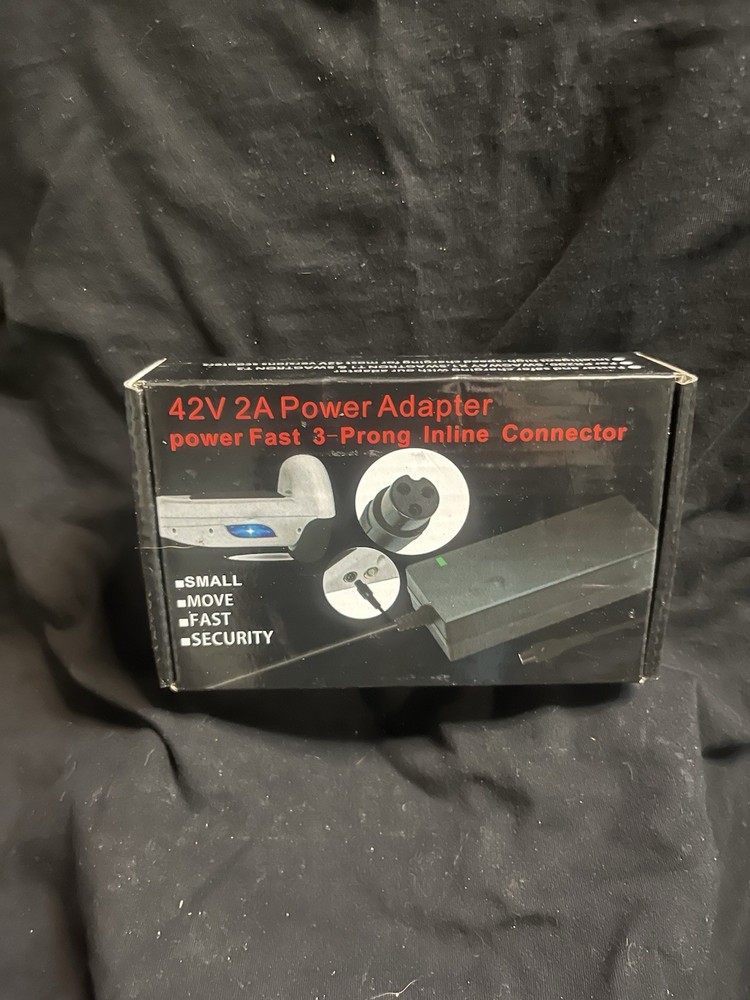 Evaplus 42v2a Power Adapter Power Fast 3 prong inline connector- New open box